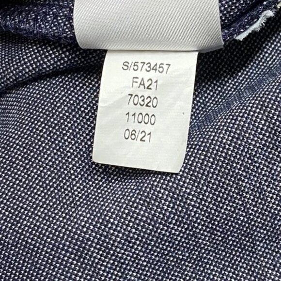 LOFT Ann Taylor Shift Dress Women's Small Navy White Grid Turtleneck Midi EUC - Picture 8 of 11